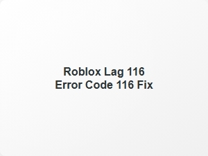 Roblox Lag Error 116 Fix Guide